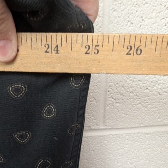 Toscano XL 100% silk button down shirt with short sleeves in black print - Picture 10 of 11